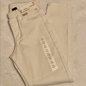 Girls white skinny fit jeans